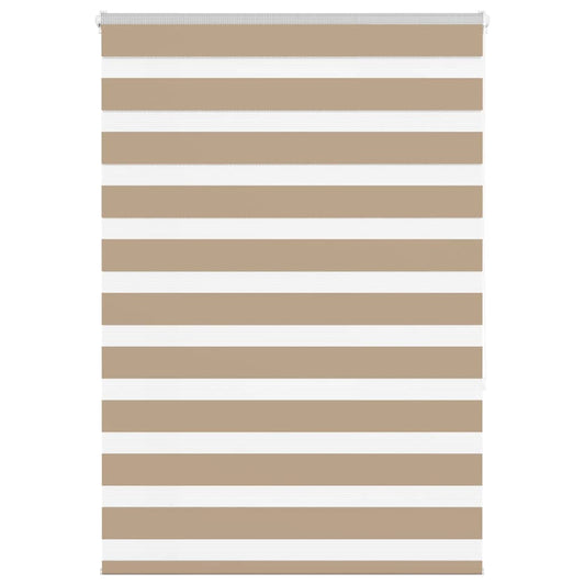 Double Roller Blind Sand Brown 95x150 cm Fabric Width 90.9 cm Polyester