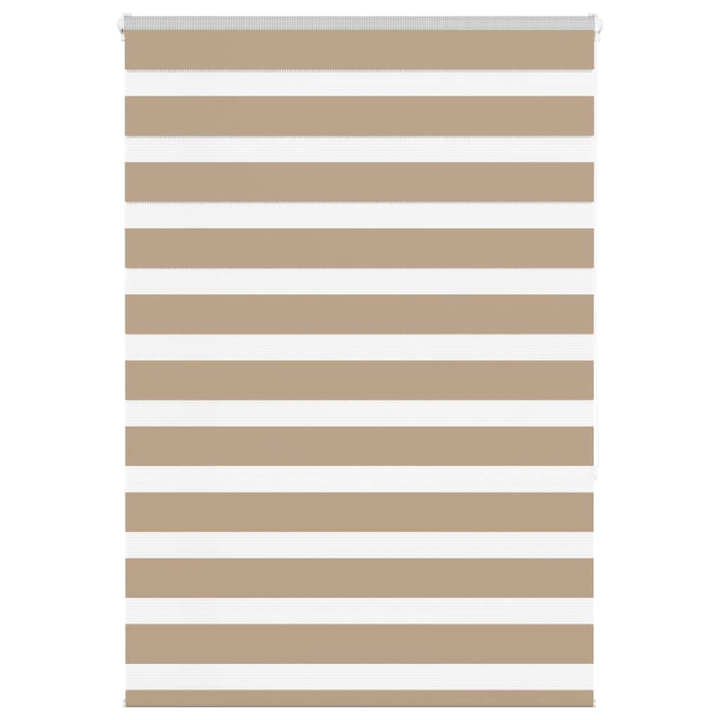 Store double enrouleur brun sable 105x150 cm largeur du tissu 100,9 cm polyester