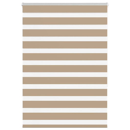 Double Roller Blind Sand Brown 105x150 cm Fabric Width 100.9 cm Polyester