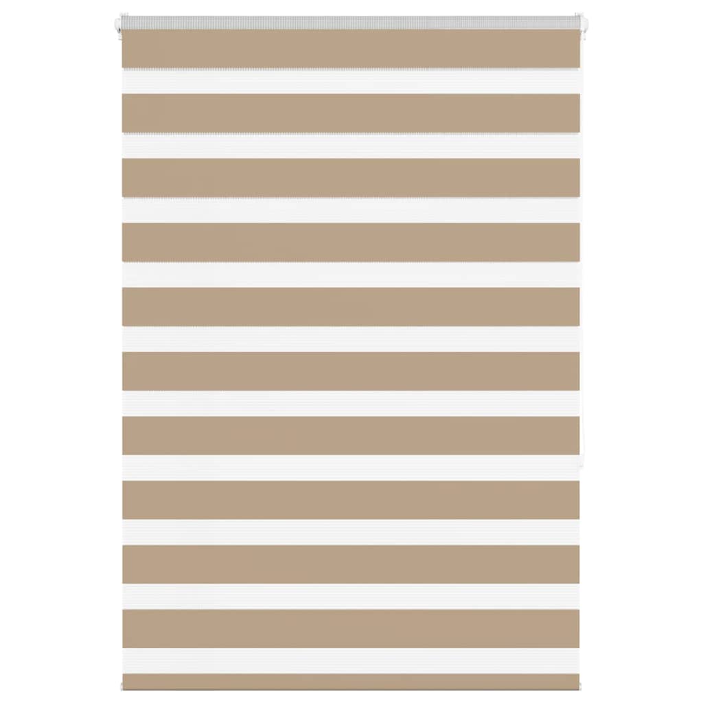 Store double marron sable 115x150 cm largeur tissu 110,9 cm polyester