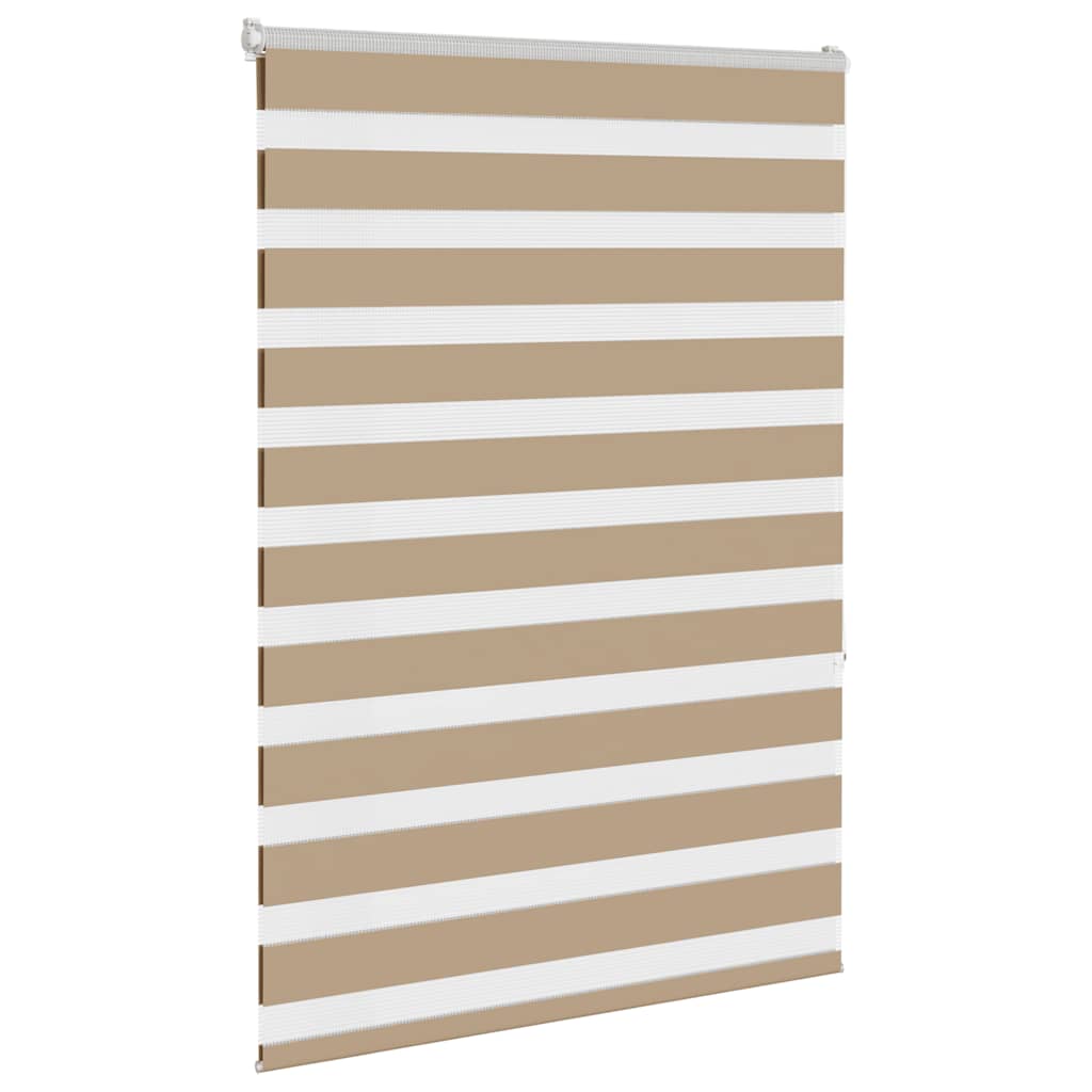 Store double marron sable 115x150 cm largeur tissu 110,9 cm polyester