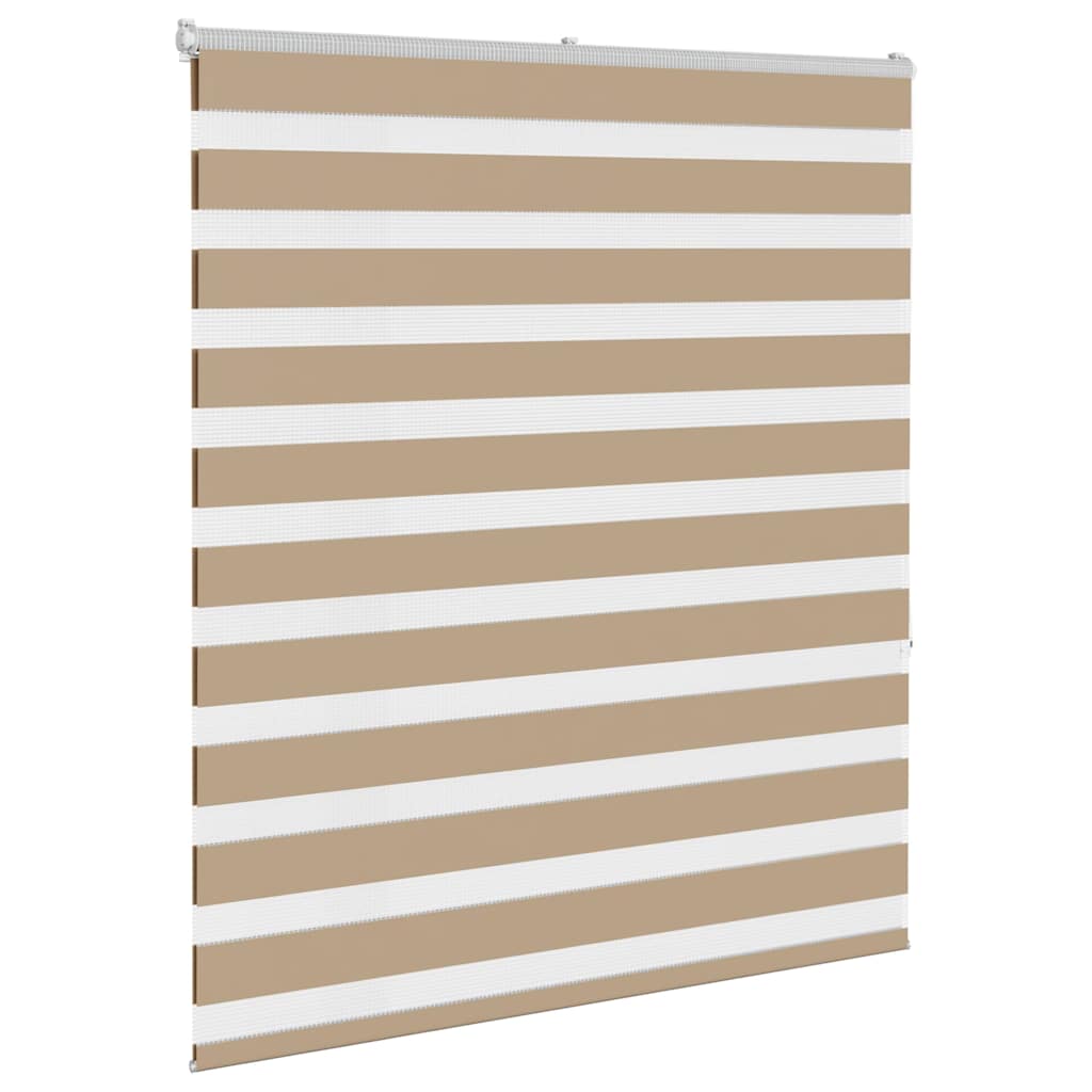 Dual Roller Blind Sand Brown 130x150 cm Fabric width 125.9 cm Polyester