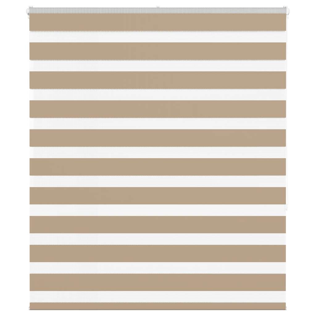 Store double enrouleur brun sable 135x150 cm largeur tissu 130,9 cm Polyester