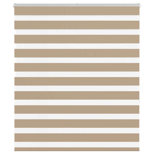 Store double enrouleur brun sable 135x150 cm largeur tissu 130,9 cm Polyester