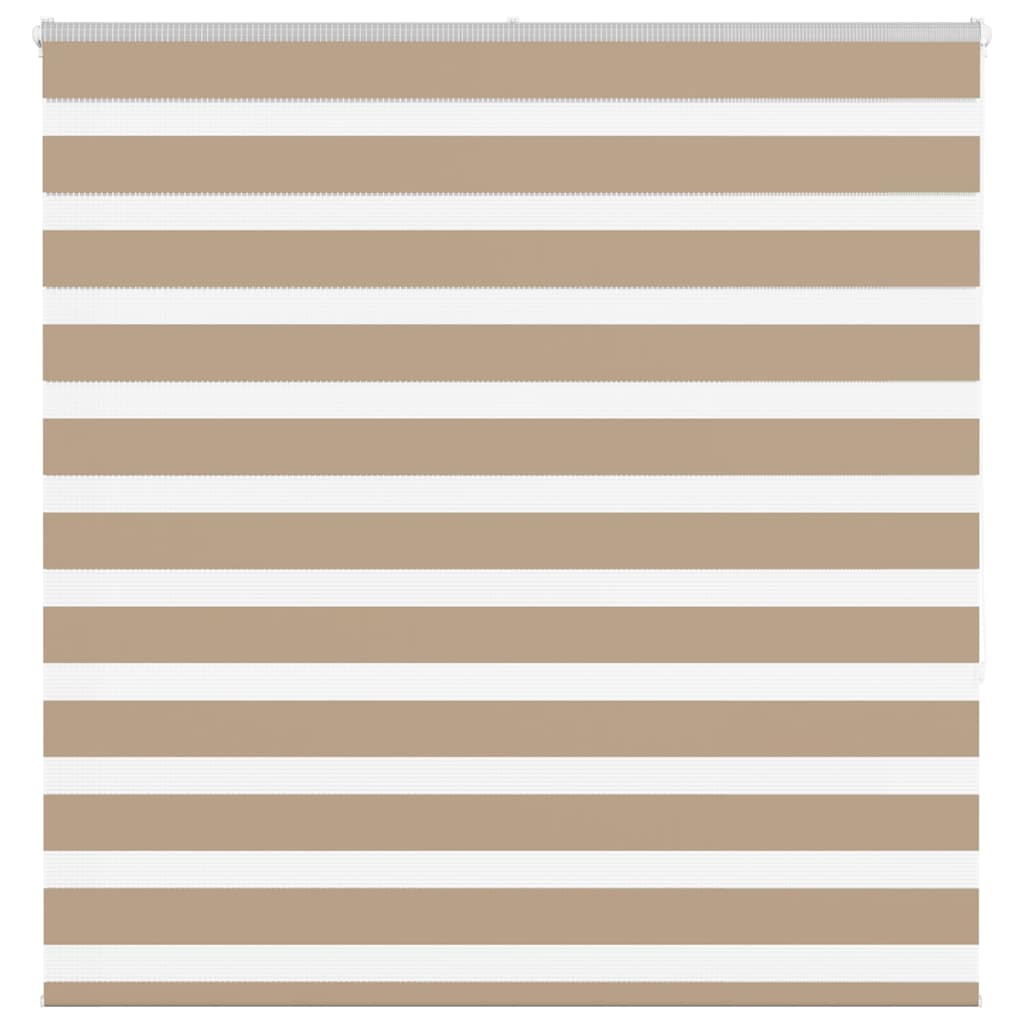 Store enrouleur double marron sable 140x150 cm Largeur du tissu 135,9 cm Polyester