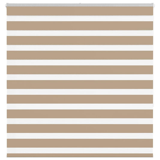 Store enrouleur double marron sable 150x150 cm Largeur du tissu 145,9 cm Polyester