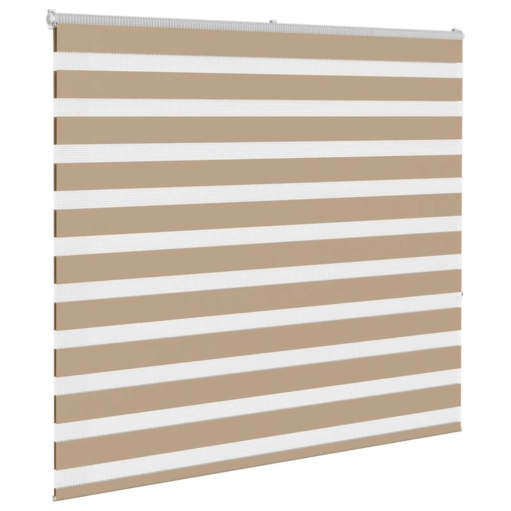 Store enrouleur jour/nuit marron sable 160x150 cm largeur du tissu 155,9 cm polyester