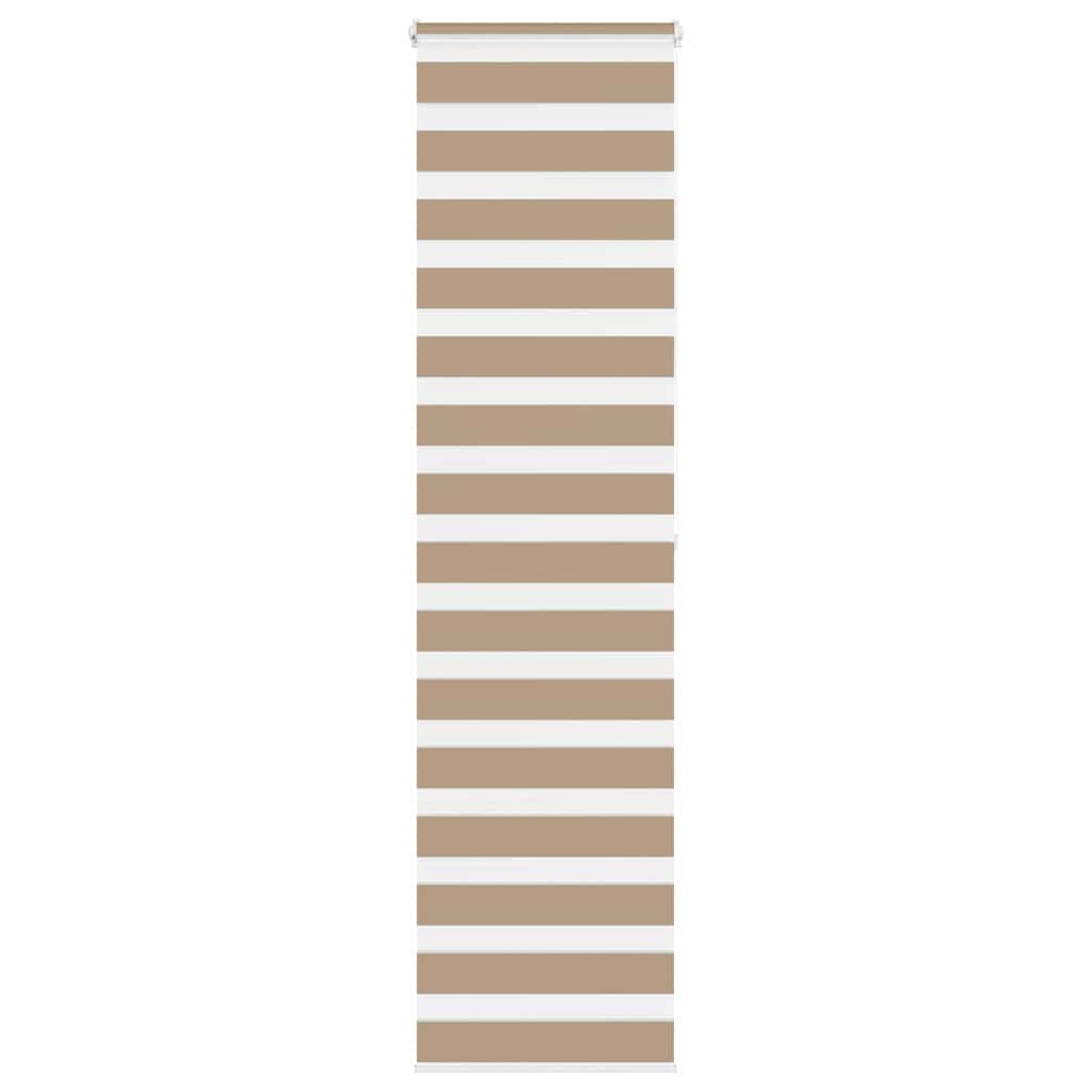 Store double enrouleur brun sable 55x200 cm Largeur tissu 50,9 cm Polyester