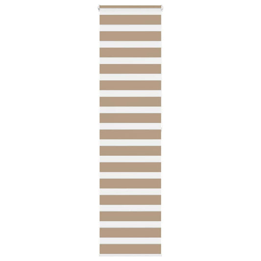Doppelrollo Sandbraun 55x200 cm Stoffbreite 50,9 cm Polyester