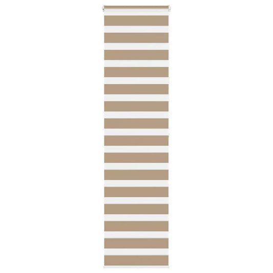 Store enrouleur double marron sable 60x200 cm largeur de tissu 55,9 cm polyester
