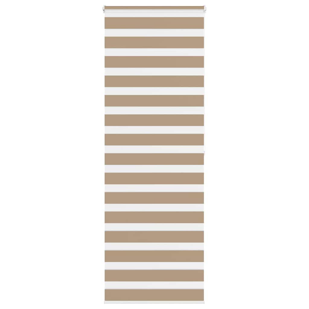 Store enrouleur jour/nuit marron sable 80x200 cm Largeur du tissu 75,9 cm Polyester