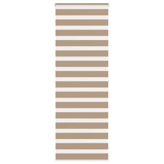 Store enrouleur jour/nuit marron sable 80x200 cm Largeur du tissu 75,9 cm Polyester