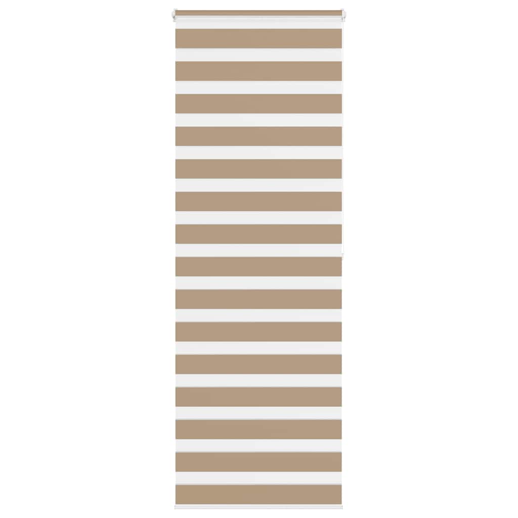 Store duo marron sable 90x200 cm largeur tissu 85,9 cm polyester