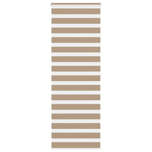 Store duo marron sable 90x200 cm largeur tissu 85,9 cm polyester