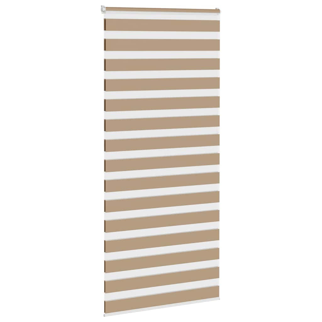 Doppelrollo Sandbraun 110x200 cm Stoffbreite 105,9 cm Polyester