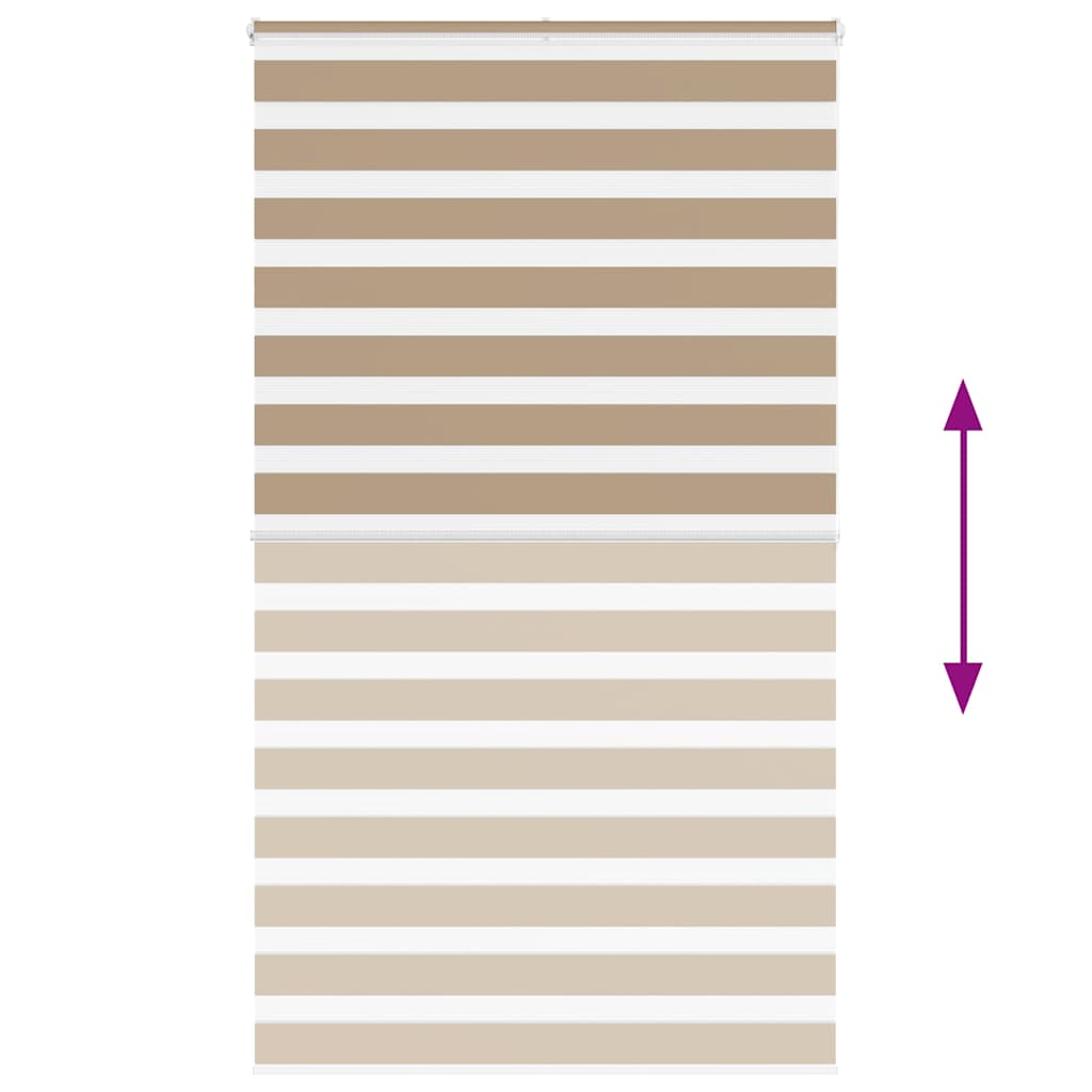 Doppelrollo Sandbraun 120x200 cm Stoffbreite 115,9 cm Polyester