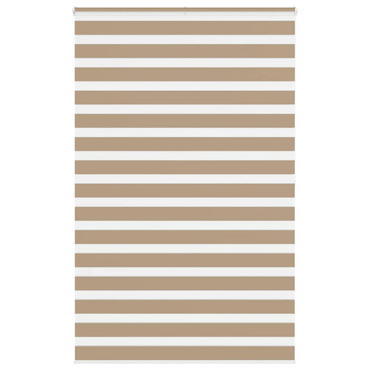 Double Roller Blind Sand Brown 145x200 cm Fabric Width 140.9 cm Polyester