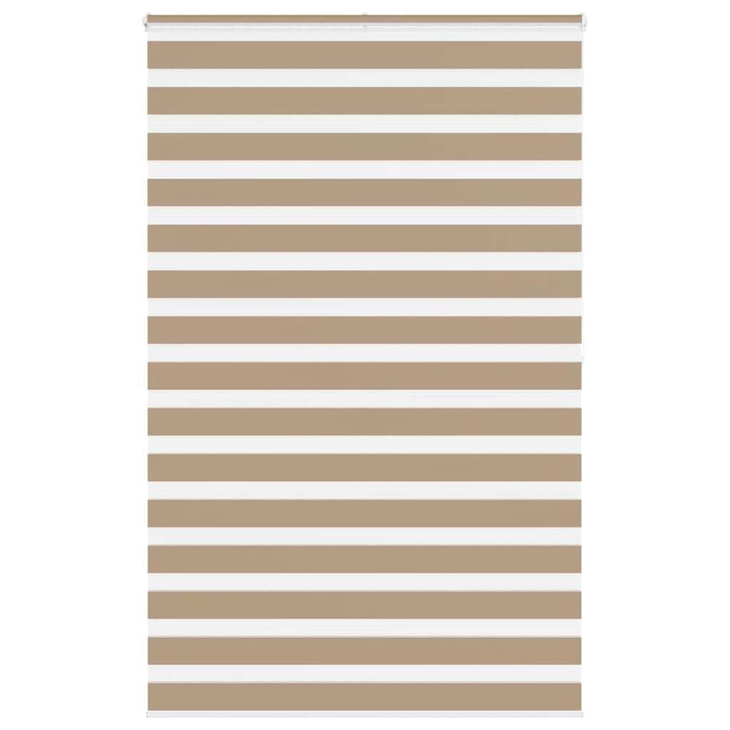 Store enrouleur double marron sable 150x200 cm largeur du tissu 145,9 cm polyester
