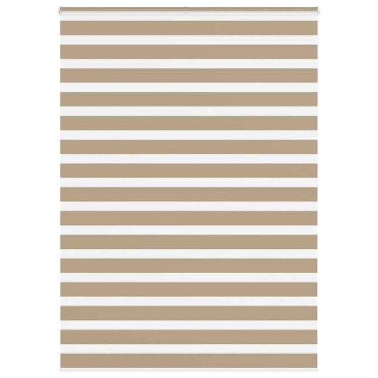 Double Roller Blind Sand Brown 160x200 cm Fabric Width 155.9 cm Polyester