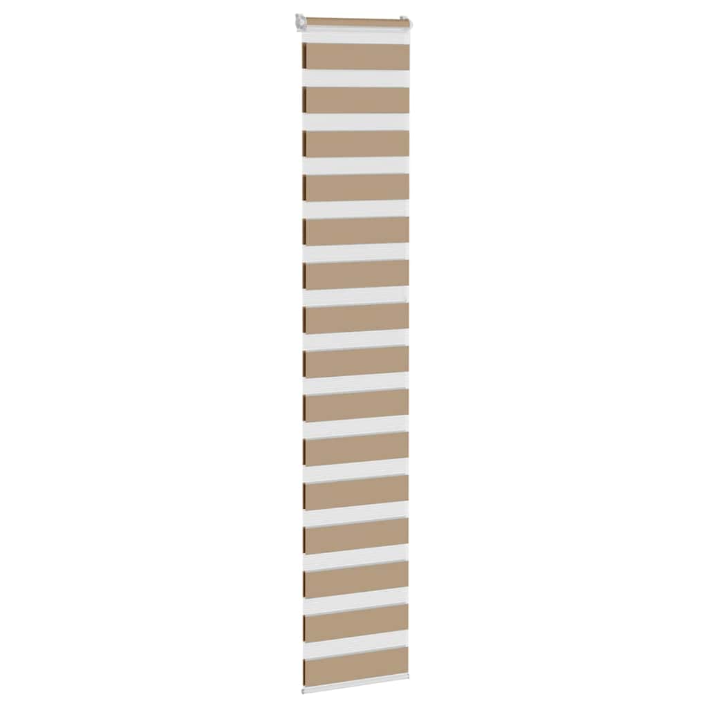 Doppelrollo Sandbraun 40x230 cm Stoffbreite 35,9 cm Polyester