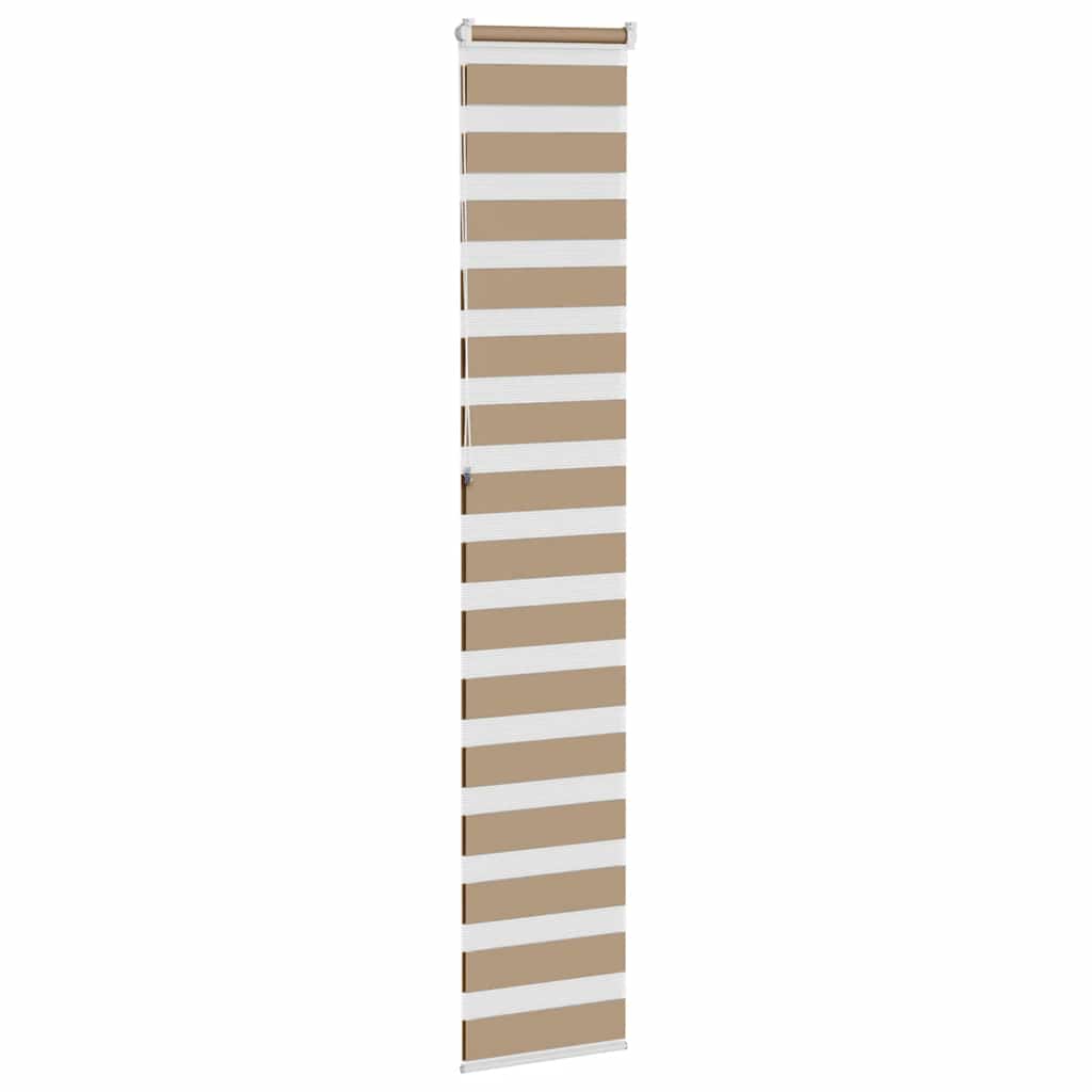 Doppelrollo Sandbraun 40x230 cm Stoffbreite 35,9 cm Polyester