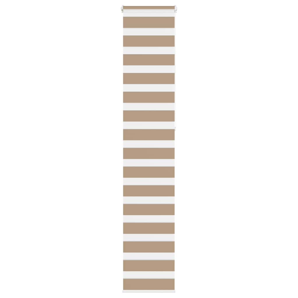 Store double enrouleur brun sable 50x230 cm largeur du tissu 45,9 cm polyester