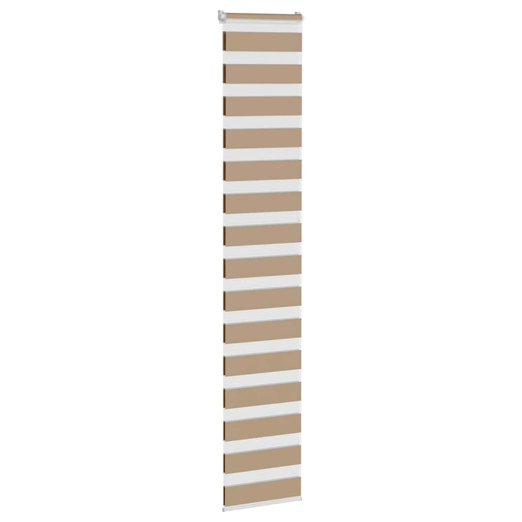 Store double enrouleur brun sable 50x230 cm largeur du tissu 45,9 cm polyester