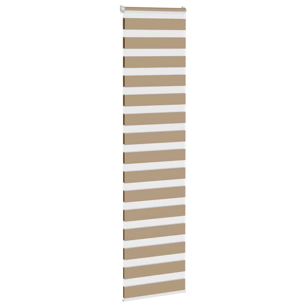 Store double marron sable 55x230 cm largeur tissu 50,9 cm polyester