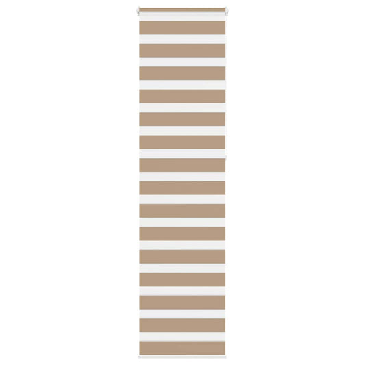 Doppelrollo Sandbraun 60x230 cm Stoffbreite 55,9 cm Polyester