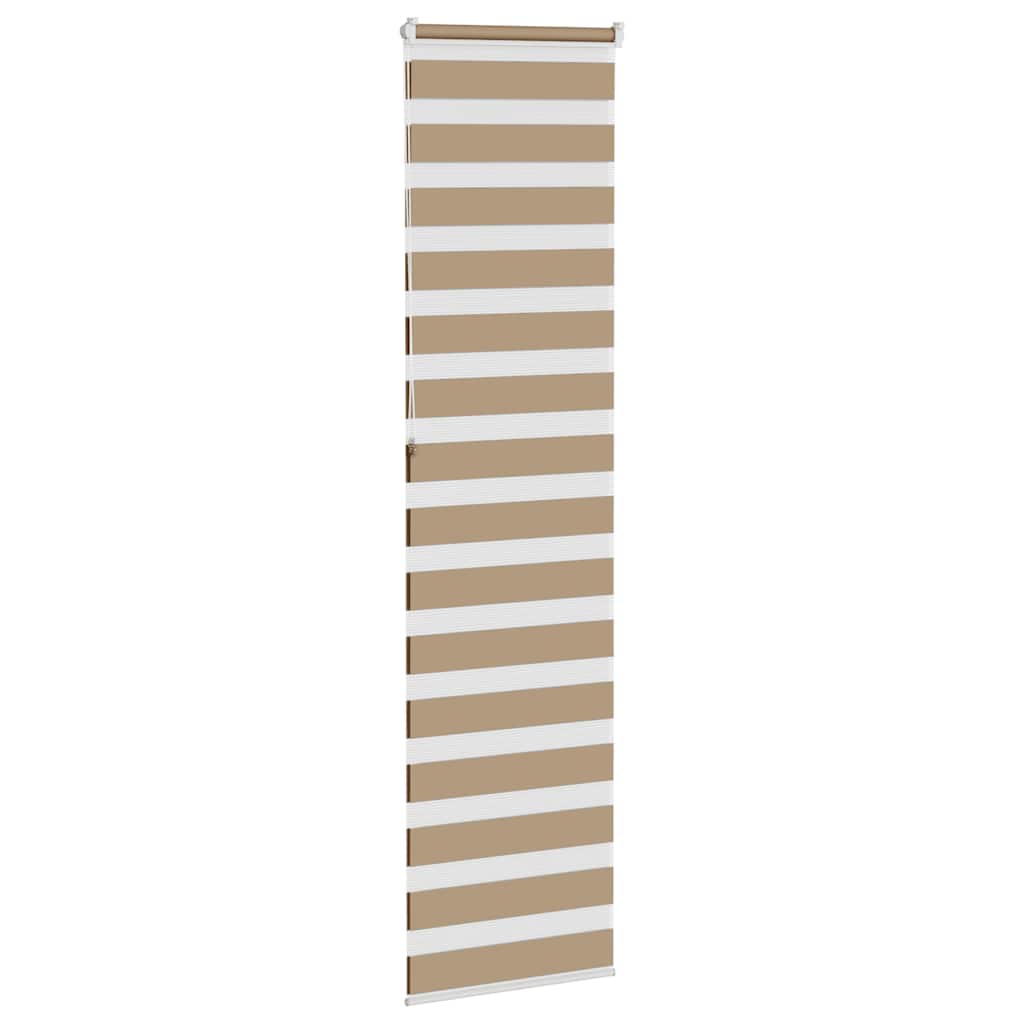 Store Jour Nuit brun sable 60x230 cm largeur du tissu 55,9 cm polyester