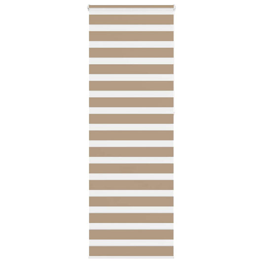 Double Roller Blind Sand Brown 70x230 cm Fabric Width 65.9 cm Polyester