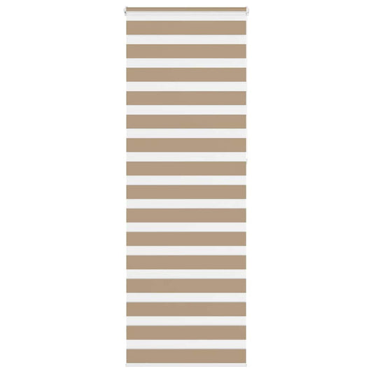 Double Roller Blind Sand Brown 80x230 cm Fabric Width 75.9 cm Polyester
