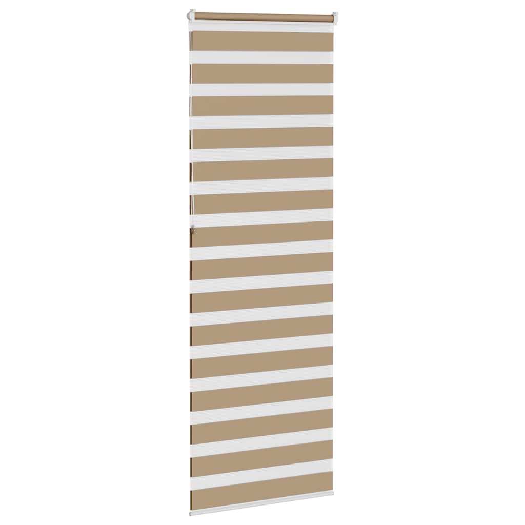 Doppelrollo Sandbraun 85x230 cm Stoffbreite 80,9 cm Polyester