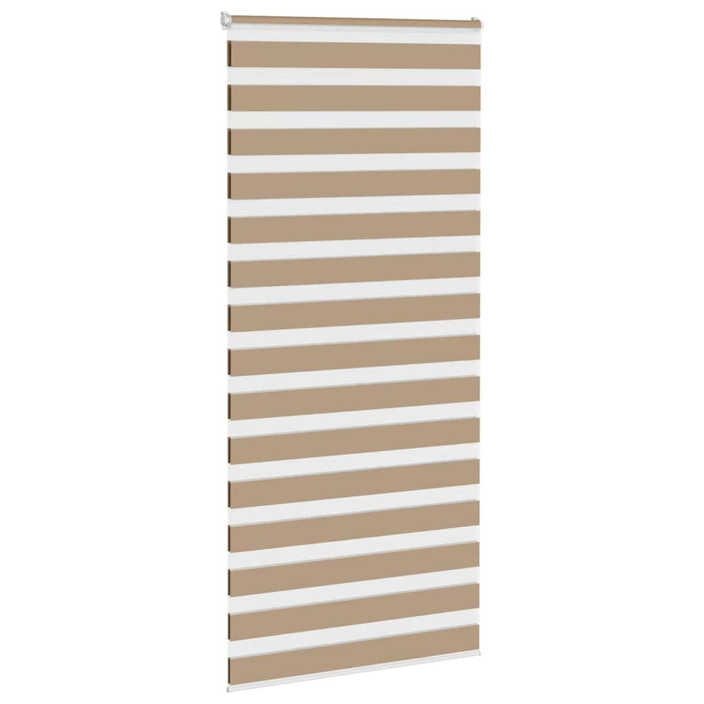Store double brun sable 100x230 cm largeur tissu 95,9 cm polyester