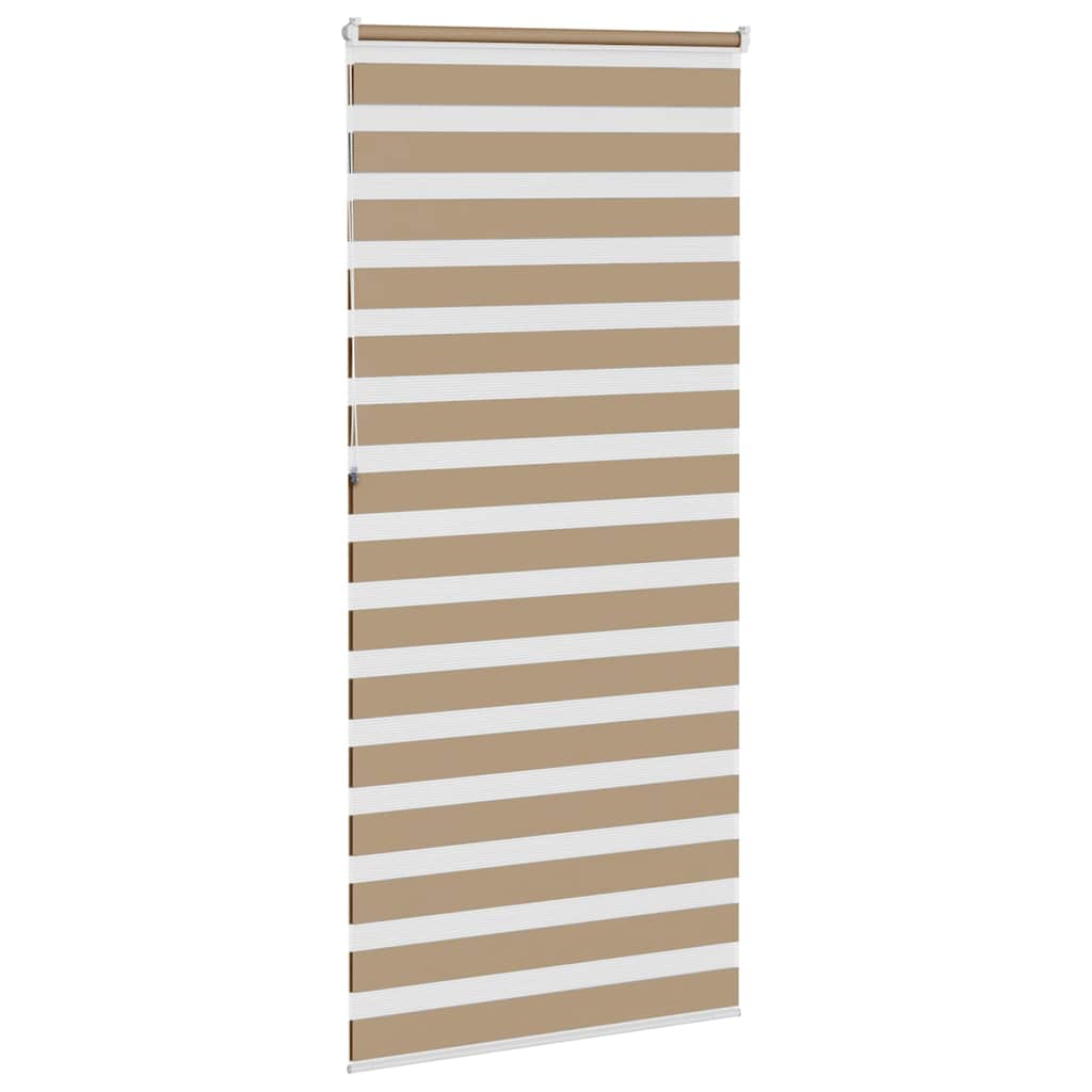 Store double brun sable 100x230 cm largeur tissu 95,9 cm polyester