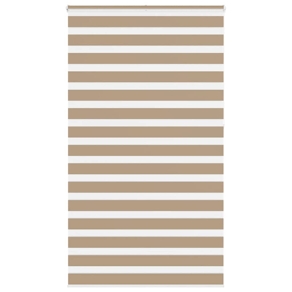 Double Roller Blind Sand Brown 130x230 cm Fabric width 125.9 cm Polyester