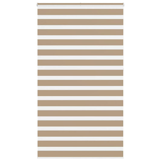 Double Roller Blind Sand Brown 130x230 cm Fabric width 125.9 cm Polyester