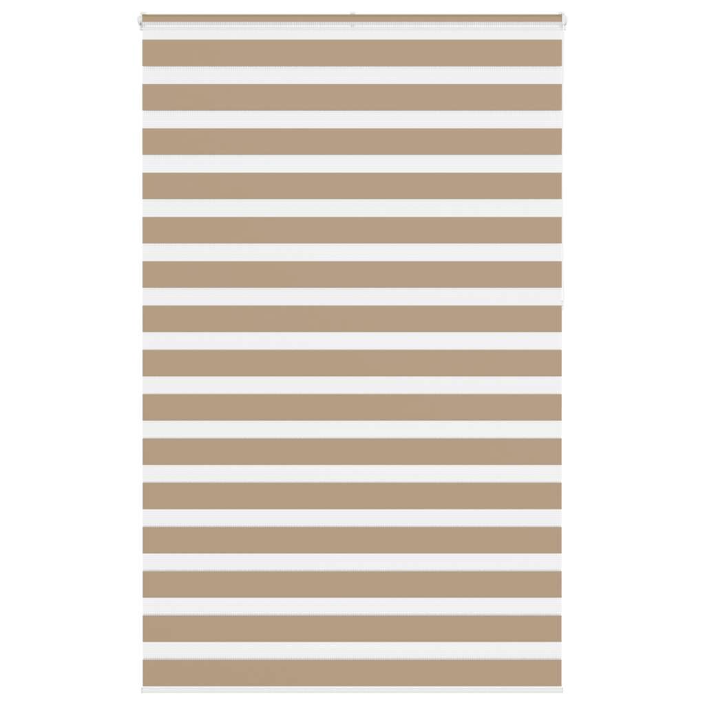 Double Roller Blind Sand Brown 140x230 cm Fabric Width 135.9 cm Polyester