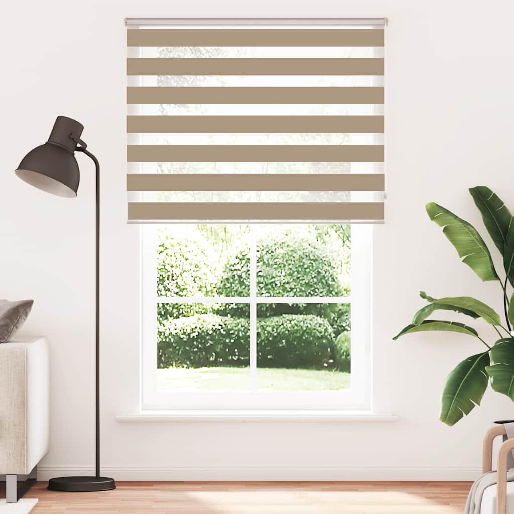 Dual Roller Blind Sand Brown 150x230 cm Fabric Width 145.9 cm Polyester