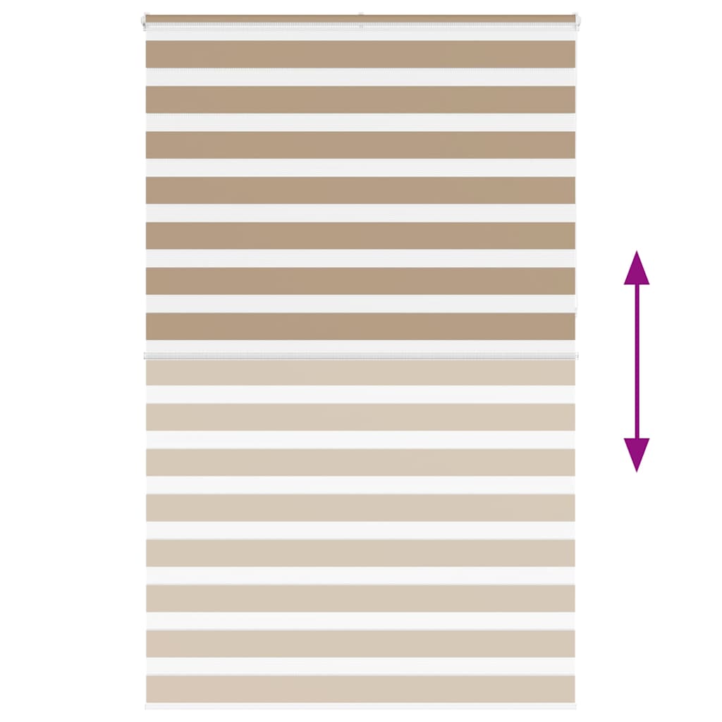 Dual Roller Blind Sand Brown 150x230 cm Fabric Width 145.9 cm Polyester