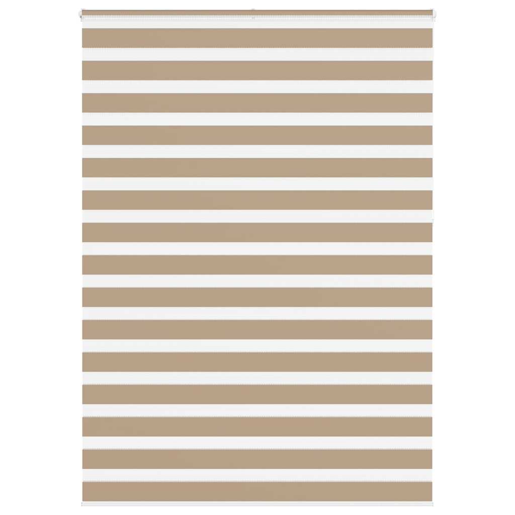 Doppelrollo Sandbraun 155x230 cm Stoffbreite 150,9 cm Polyester
