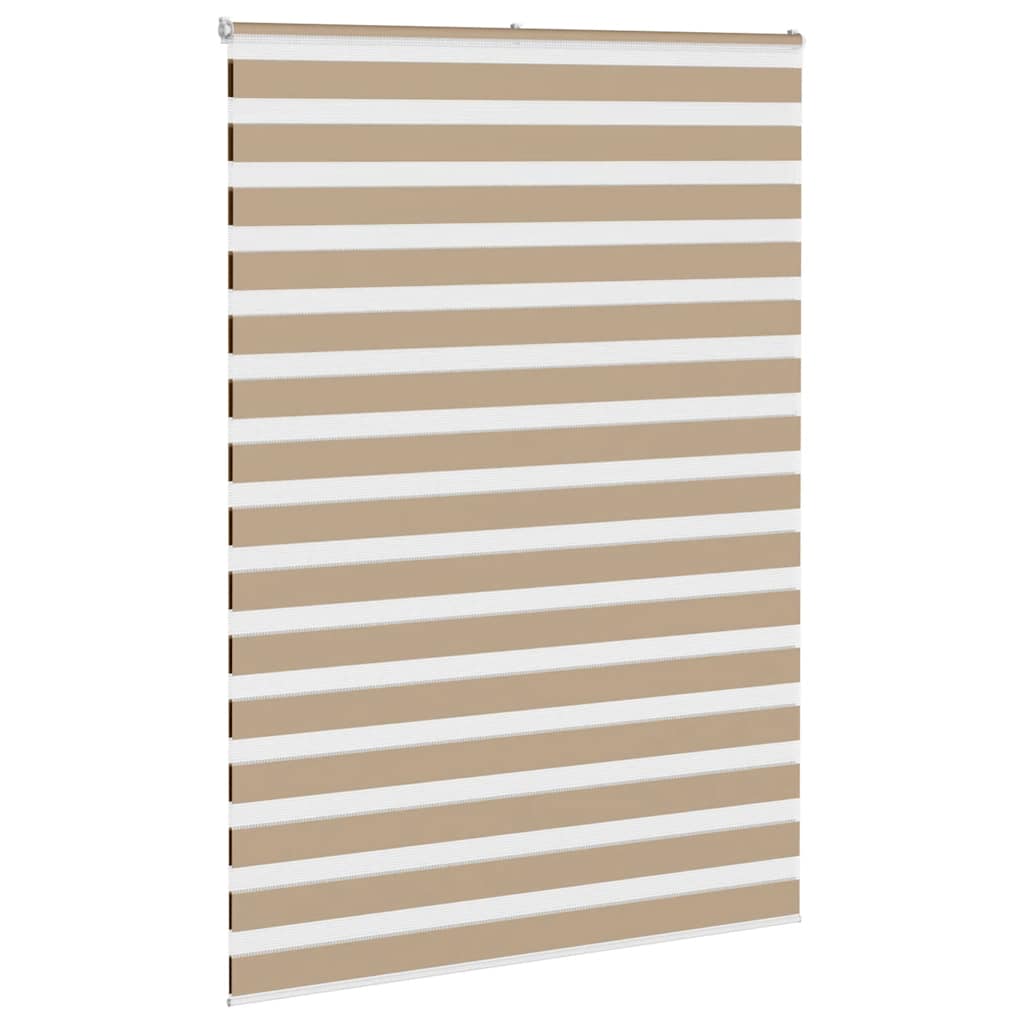 Doppelrollo Sandbraun 155x230 cm Stoffbreite 150,9 cm Polyester