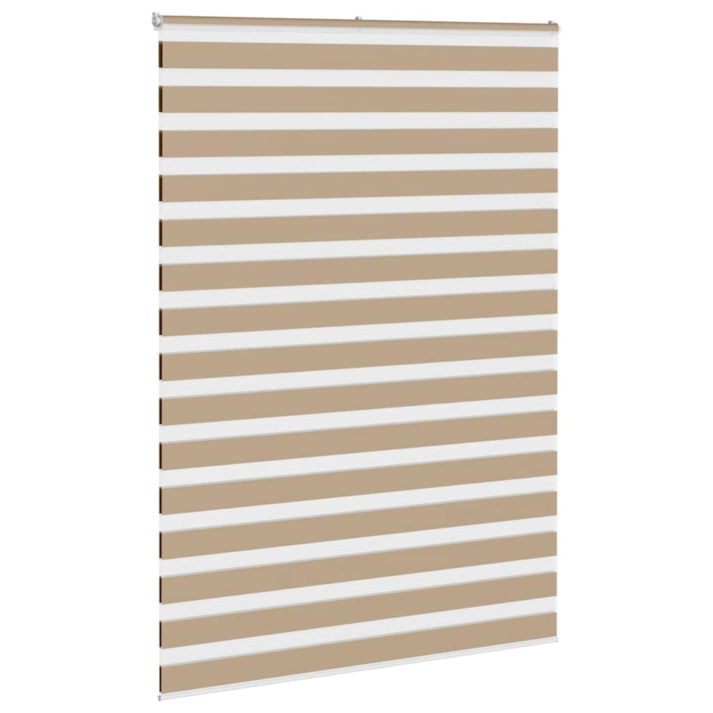 Double Roller Blind Sand Brown 160x230 cm Fabric Width 155.9 cm Polyester