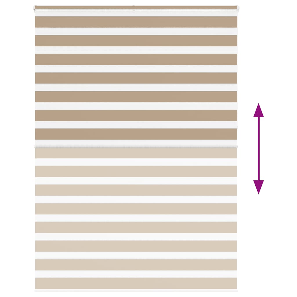 Double Roller Blind Sand Brown 165x230 cm Fabric Width 160.9 cm Polyester