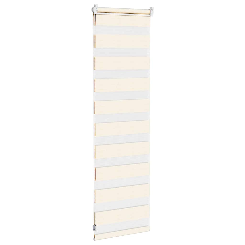 Doppelrollo Marmorbeige 40x100 cm Stoffbreite 35,9 cm Polyester