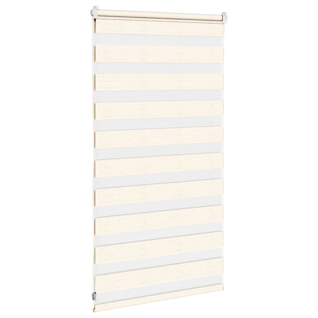 Doppelrollo Marmorbeige 80x100 cm Stoffbreite 75,9 cm Polyester