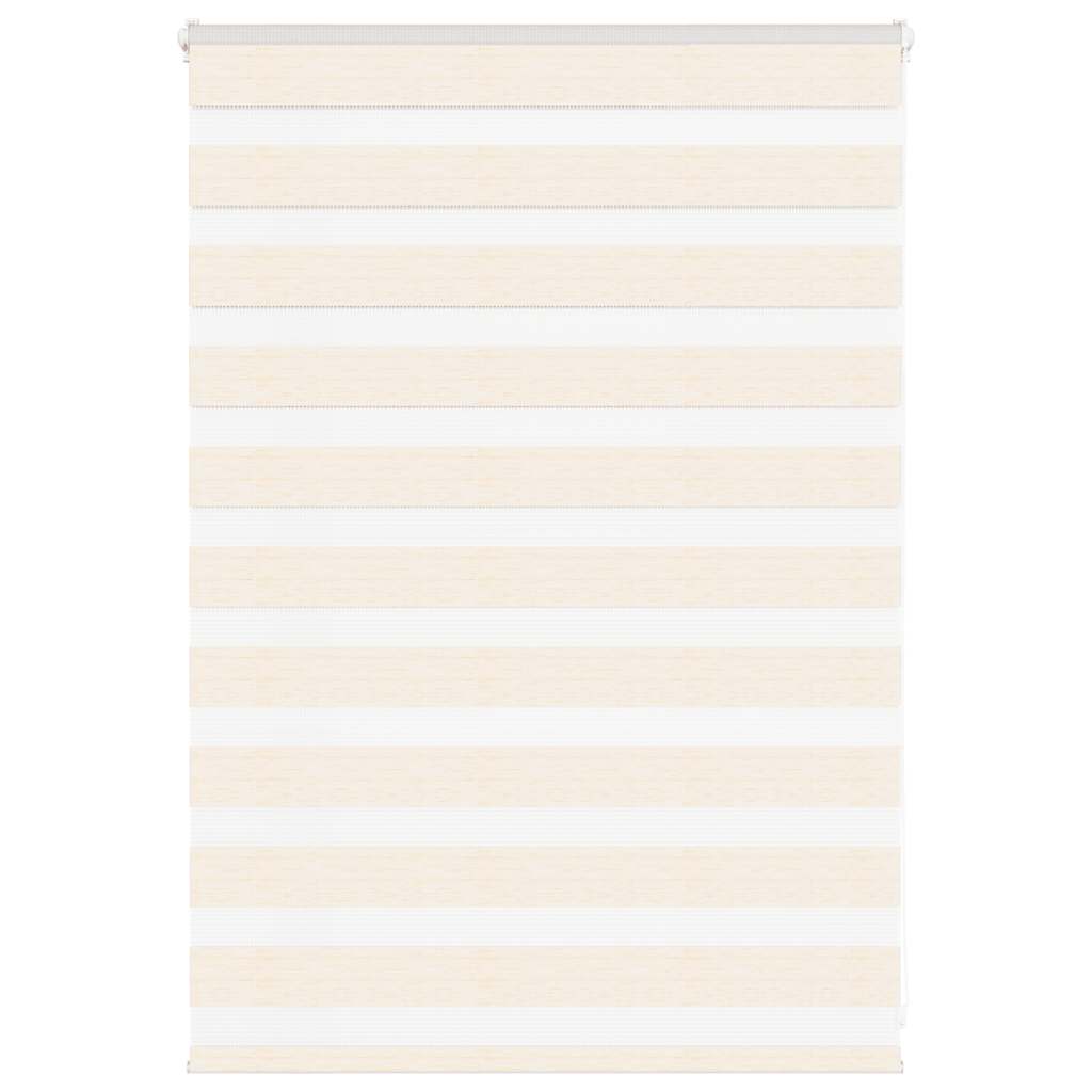 Doppelrollo Marmorbeige 95x100 cm Stoffbreite 90,9 cm Polyester