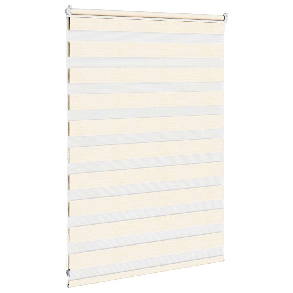 Doppelrollo Marmorbeige 95x100 cm Stoffbreite 90,9 cm Polyester