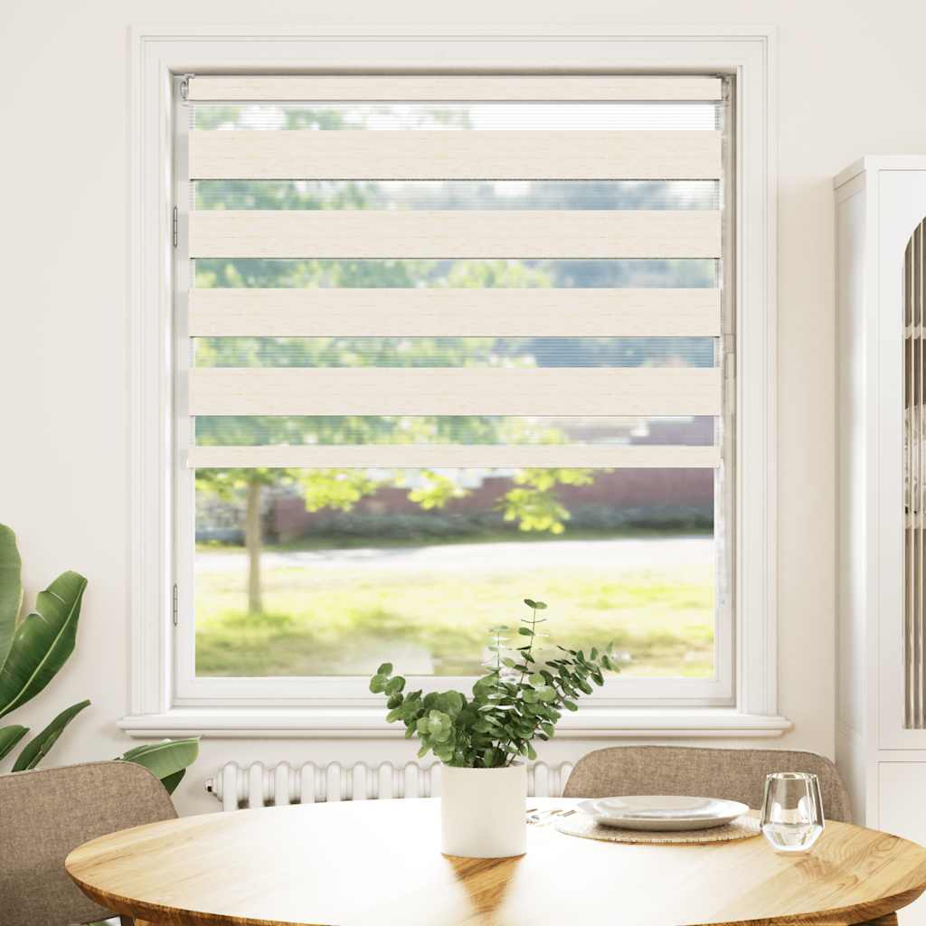 Doppelrollo Marmorbeige 115x100cm Stoffbreite 110,9 cm Polyester