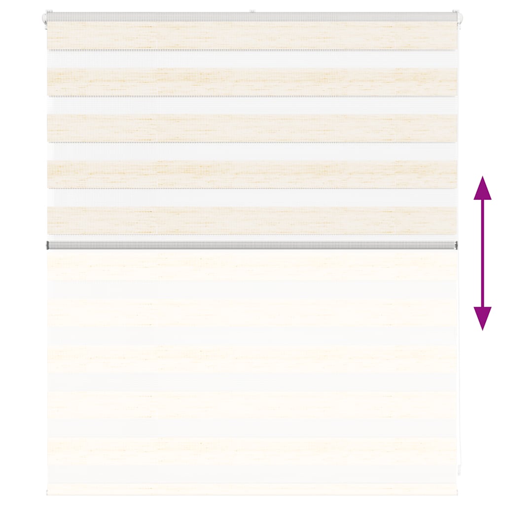 Store enrouleur double beige marbré 135x100cm Largeur de tissu 130,9 cm Polyester